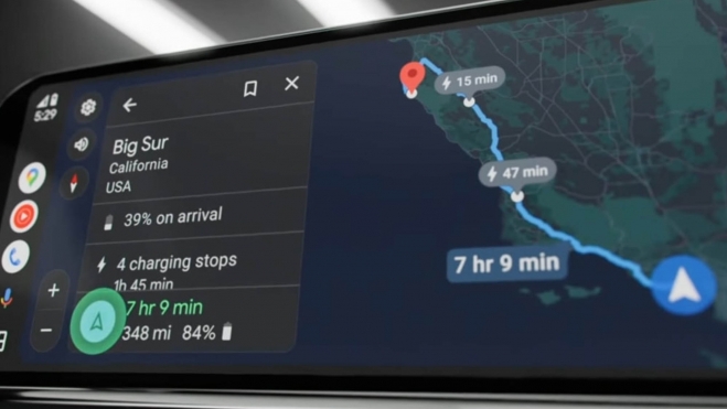 android auto planificar rutas coche electrico 2