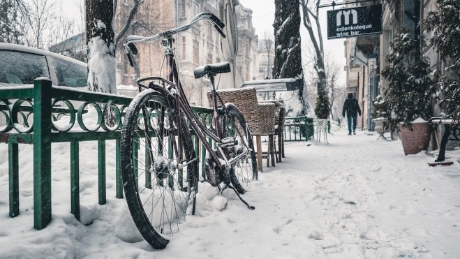 El uso de la bici en invierno requiere de una planificación de la ruta primero