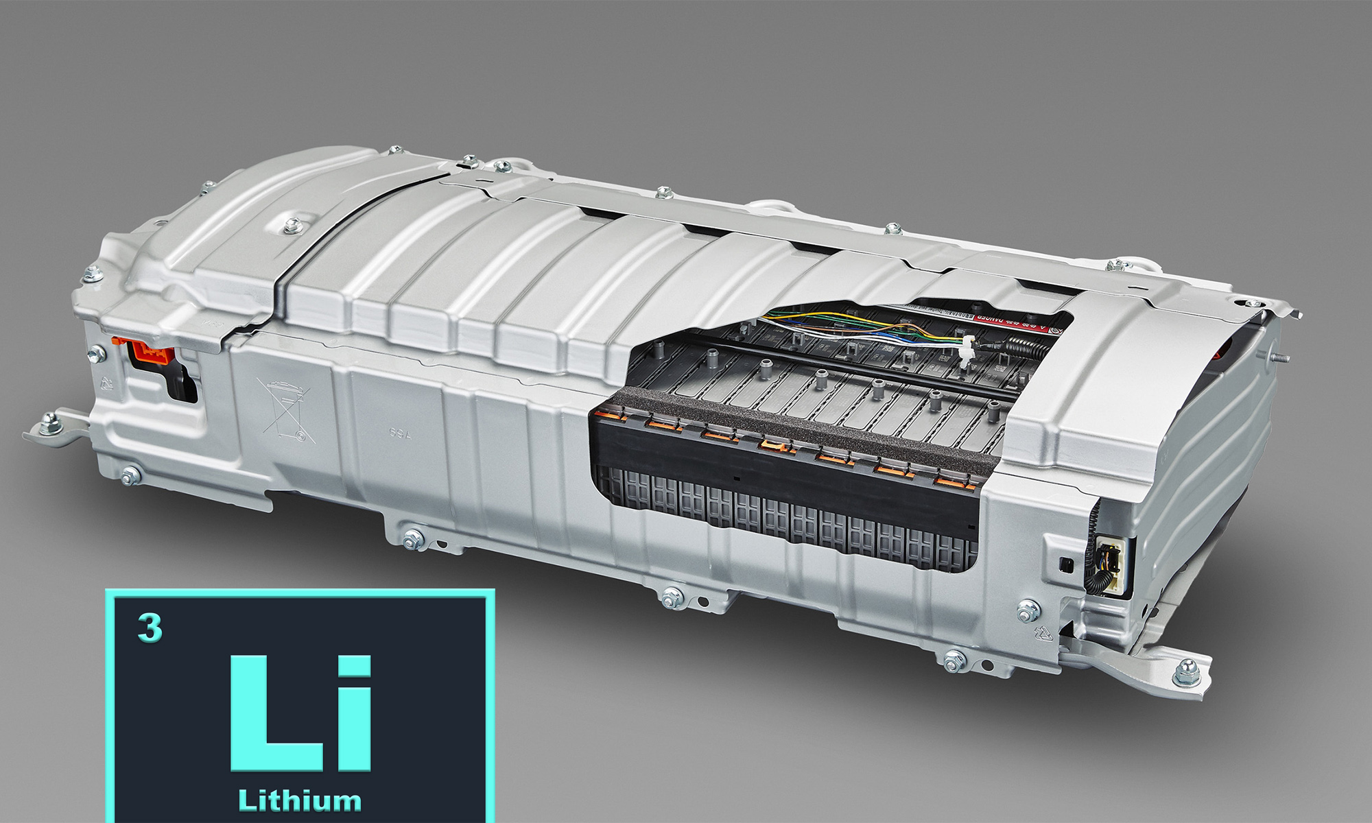 El litio se utiliza para fabricar las baterías de los coches electrificados.
