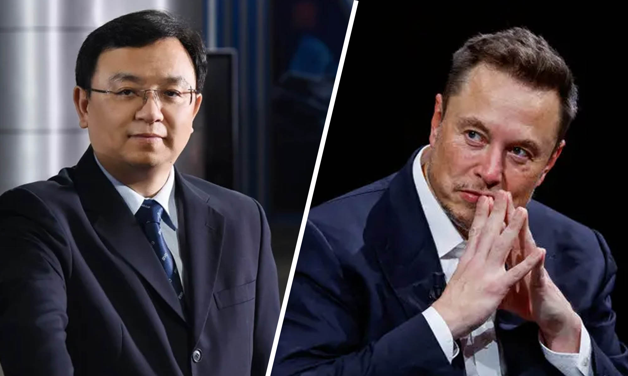 Wang Chuanfu y Elon Musk, fundadores de BYD y Tesla.