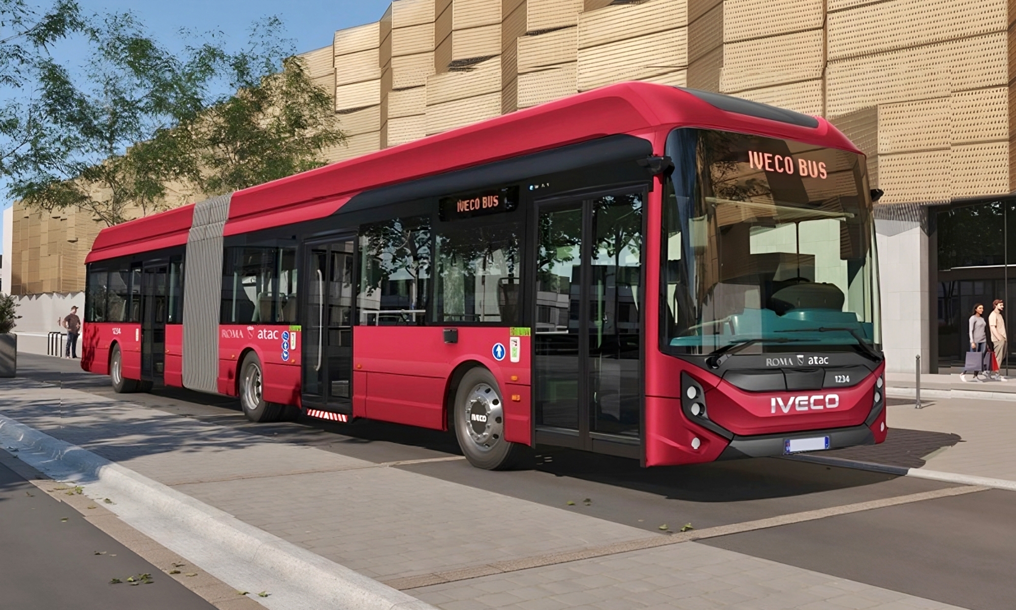 La mayoría del autobuses son del modelo E-Way de 12 metros.