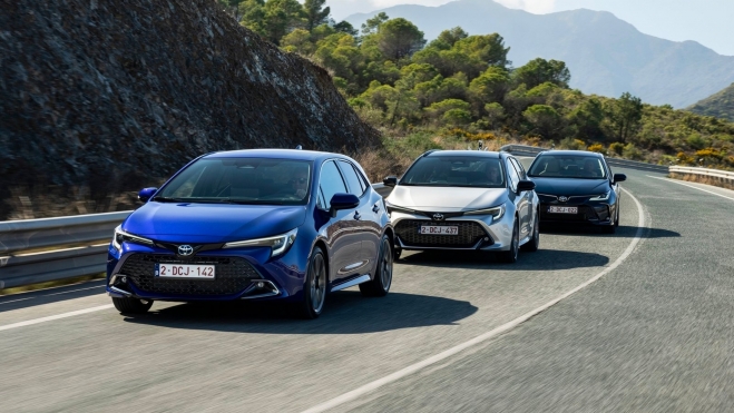 Gama de carrocerías del Toyota Corolla.