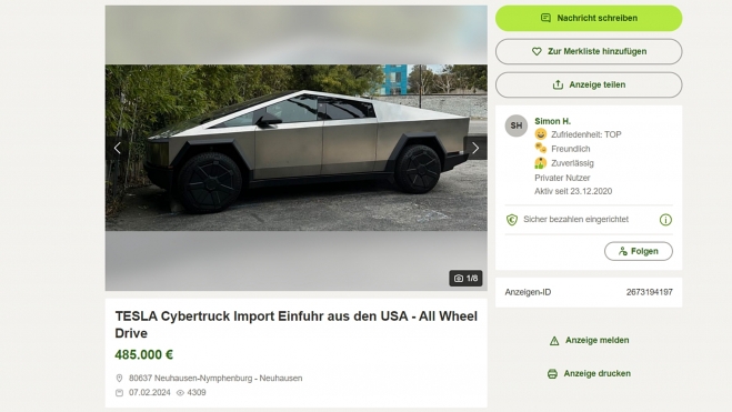 tesla cybertruck venta alemania