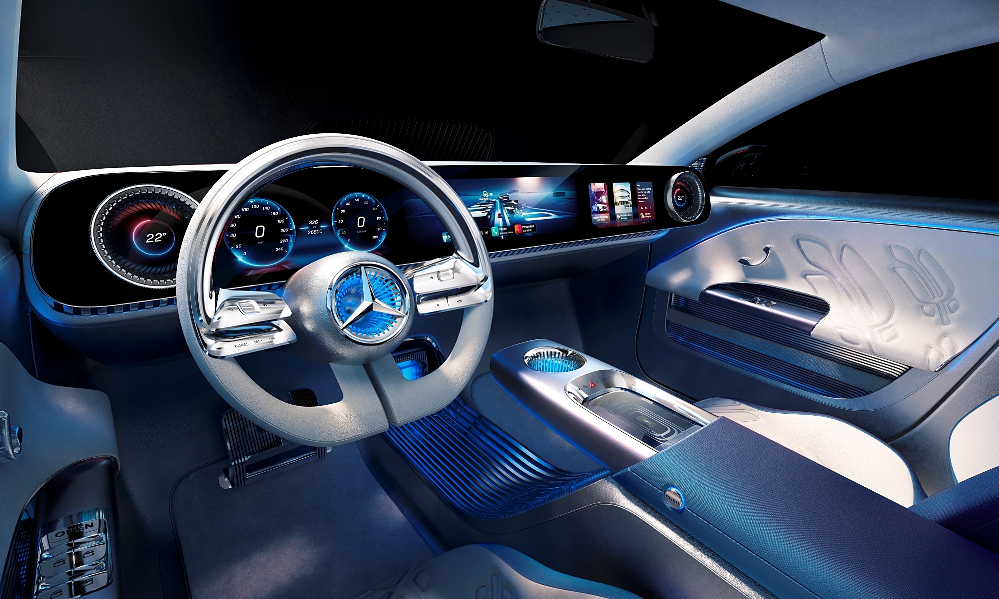 El CLA Concept anticipa la próxima generación de eléctricos de Mercedes.