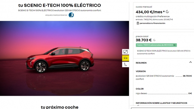 Se puede configurar por 38.703 euros, ya con el Moves aplicado.