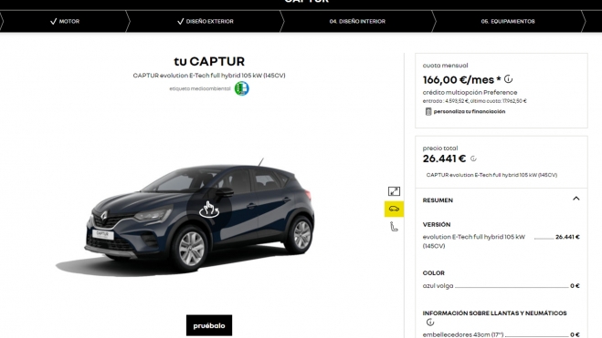 Se puede configurar por 26.441 euros.