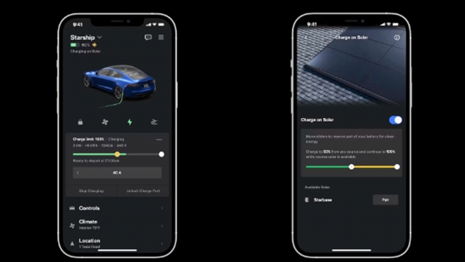 La funcionalidad sólo está disponible en combinación con un Powerwall de Tesla. La funcionalidad sólo está disponible en combinación con un Powerwall de Tesla.