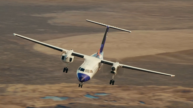 La adaptación se ha hecho sobre la base de un Dash-8.