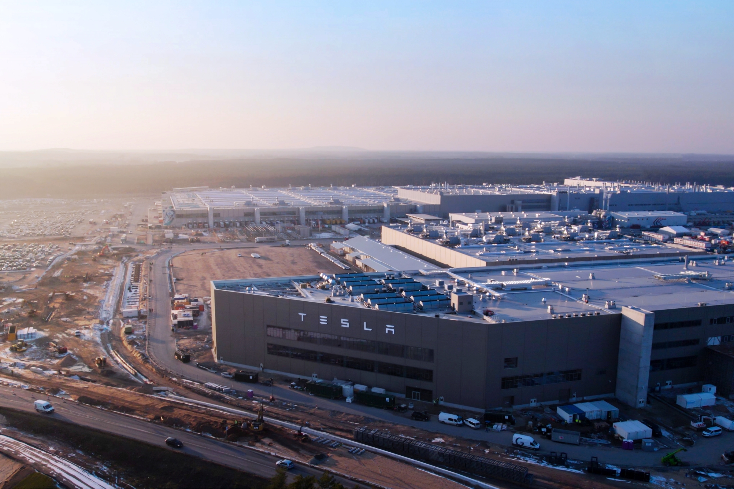 La gigafactoría de Tesla a las afueras de Berlín es la mayor fábrica de eléctricos en Europa.