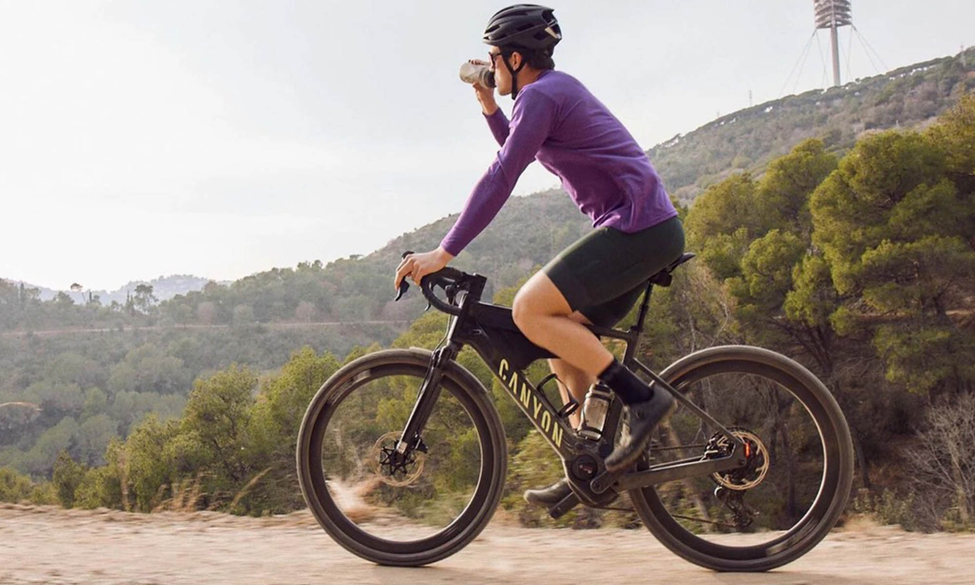 Nueva bicicleta eléctrica de gravel de Canyon.