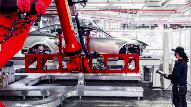 tesla production