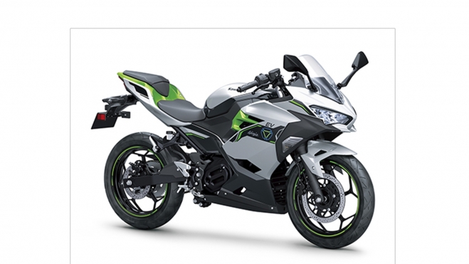 La Kawasaki Ninja e-1 responde a una estética deportiva.