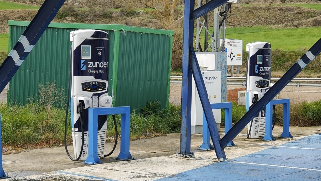 Estación de recarga de Zunder.