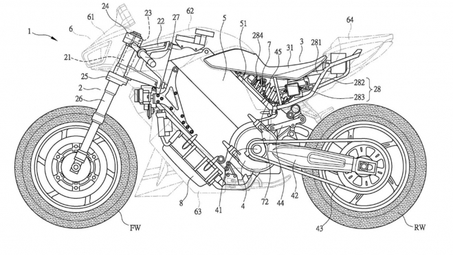 Esta patente es la que ha dado las pistas de la futura moto eléctrica.