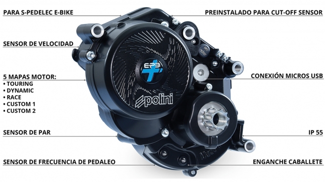 Polini e p3 plus motor electrico biciletas mountain bike 2