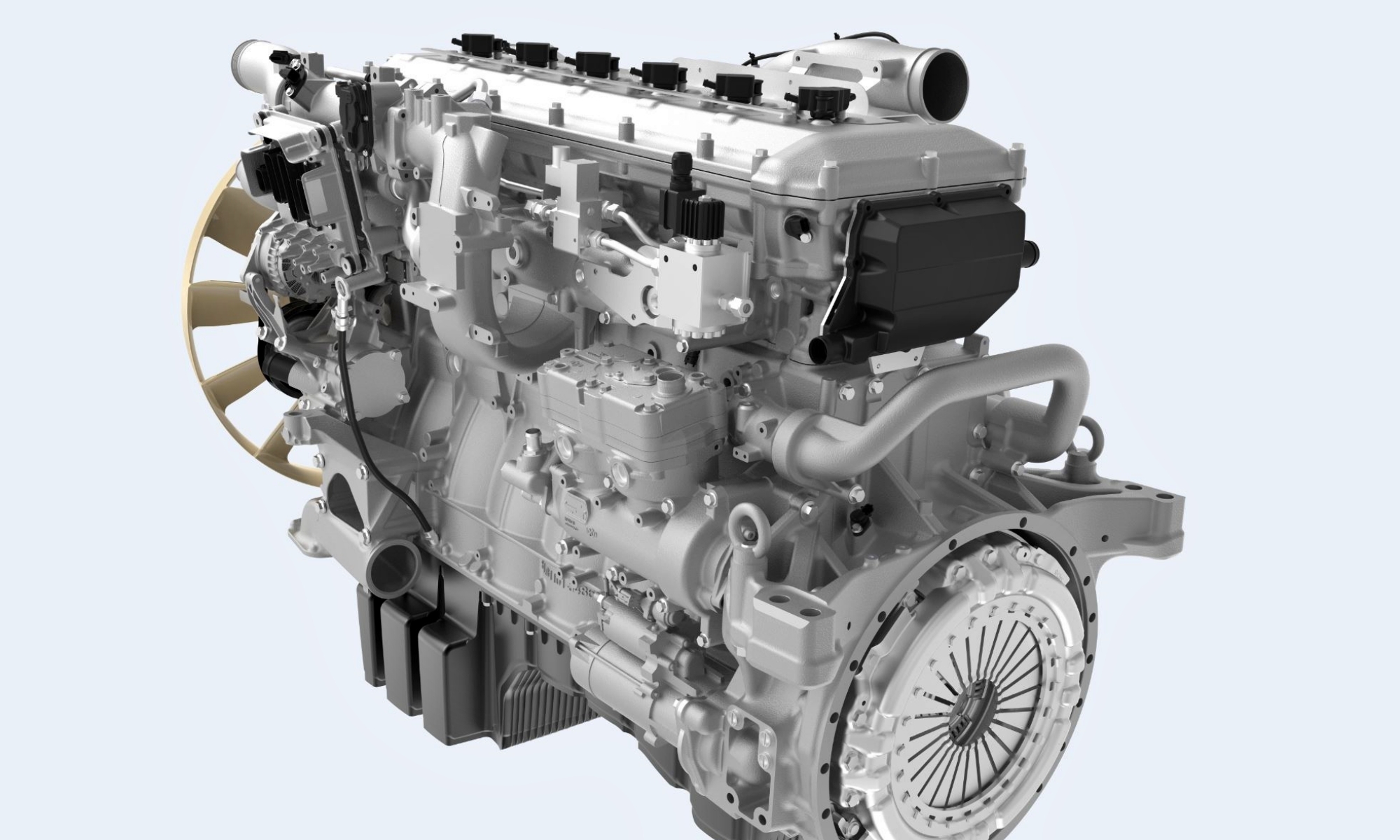 El motor de combustión de hidrógeno H45 tiene una potencia de 383 kW (520 CV).