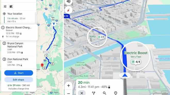 google maps estaciones recarga coches electricos 3