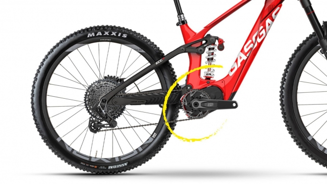 Sram X0 Eagle AXS eBike Transmission en una GasGas