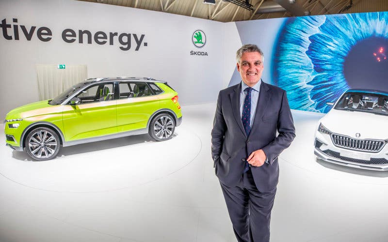  Skoda presenta sus primeros coches eléctricos en el Automobile Barcelona 2019. 