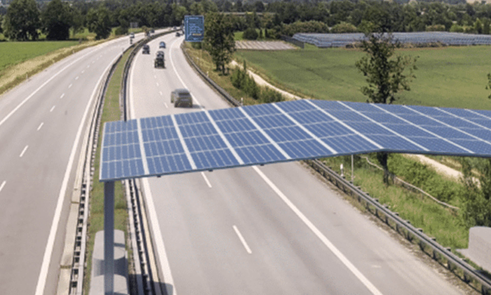 La idea es adaptar las superficies de las autovías y autopistas para la producción de energía solar.