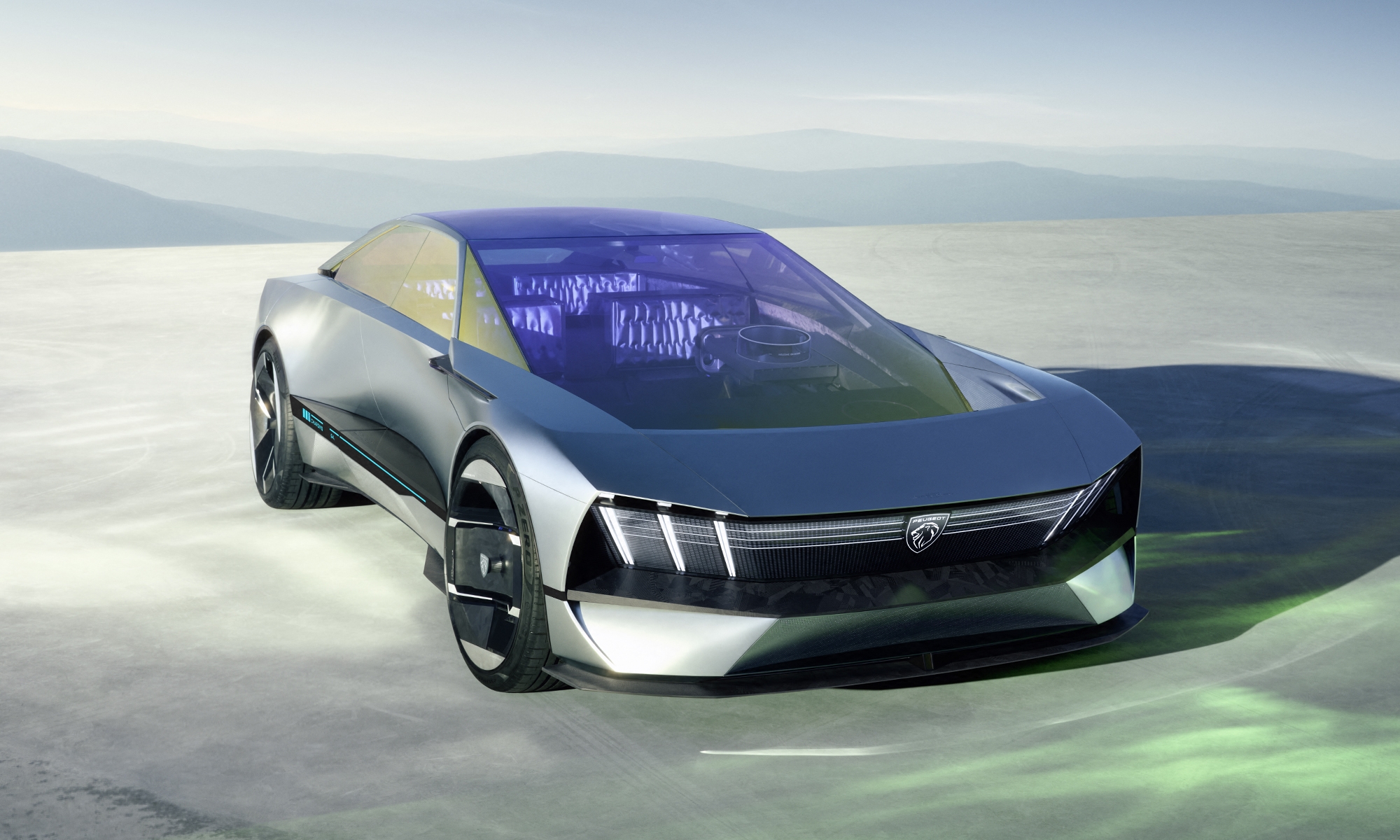 El futuro Peugeot E-508 será una berlina totalmente eléctrica. 
