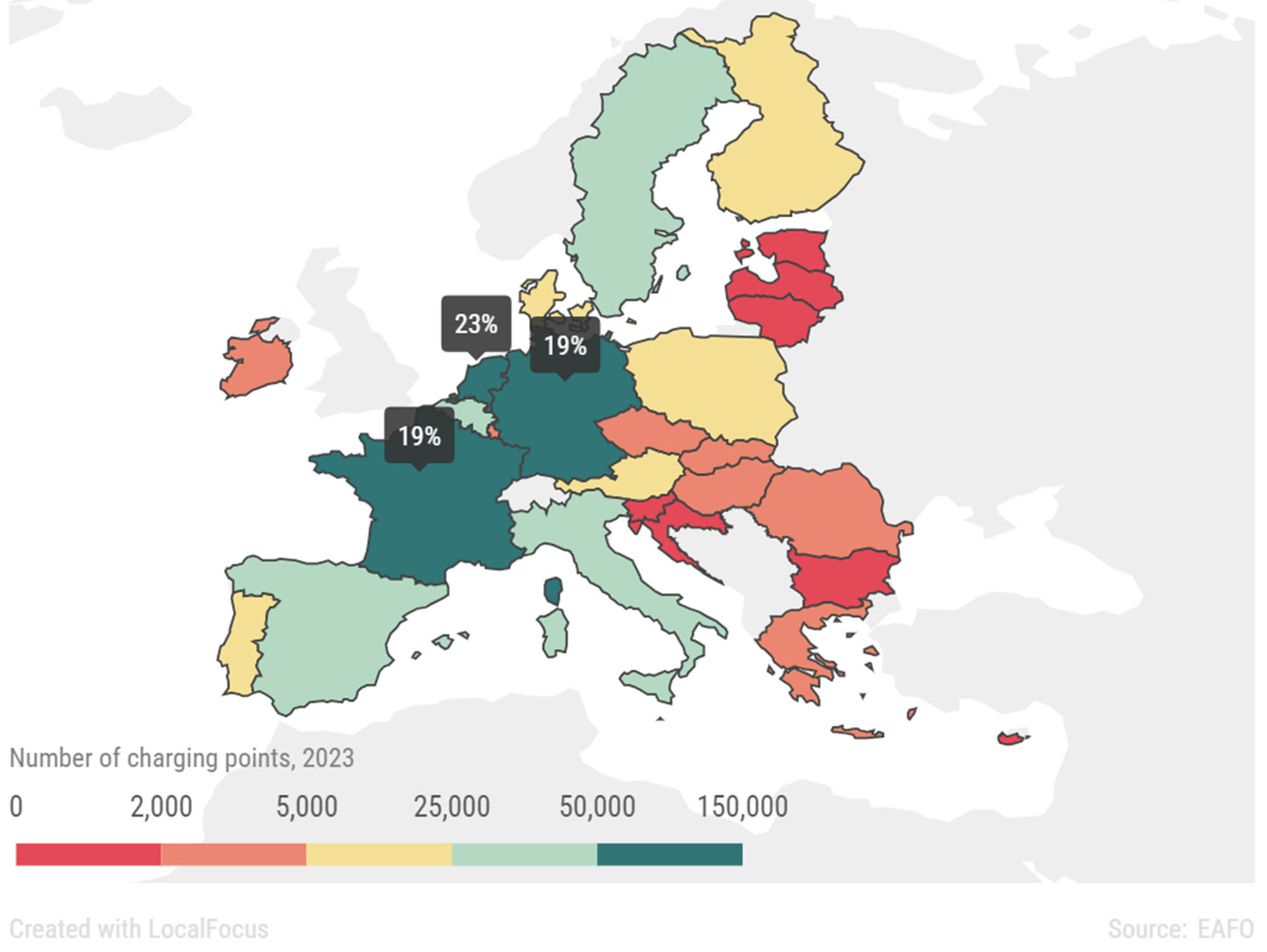 puntos de recarga españa ACEA 2