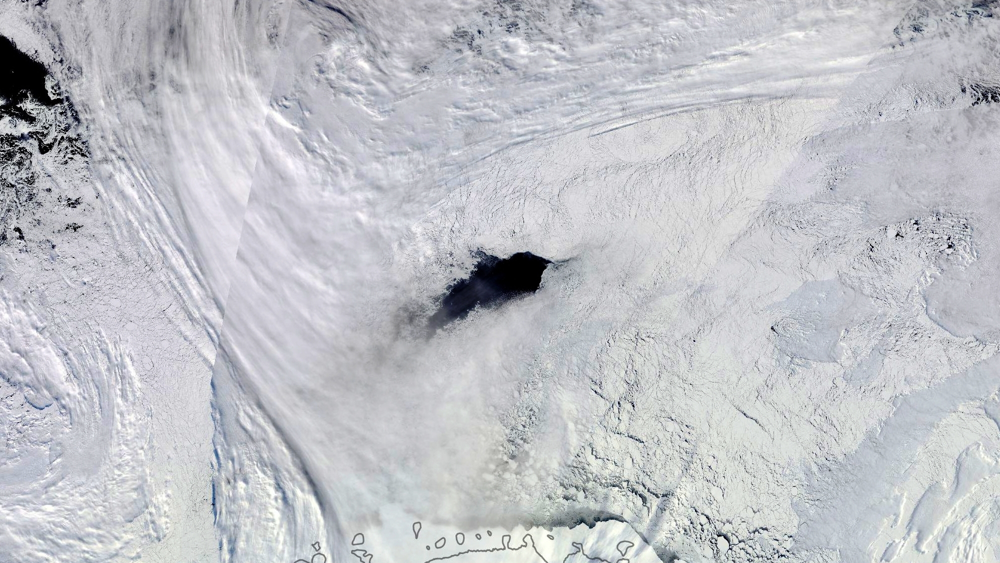 Se encuentra explicación a este agujero, del tamaño de la comunidad de Extremadura, en el hielo antártico