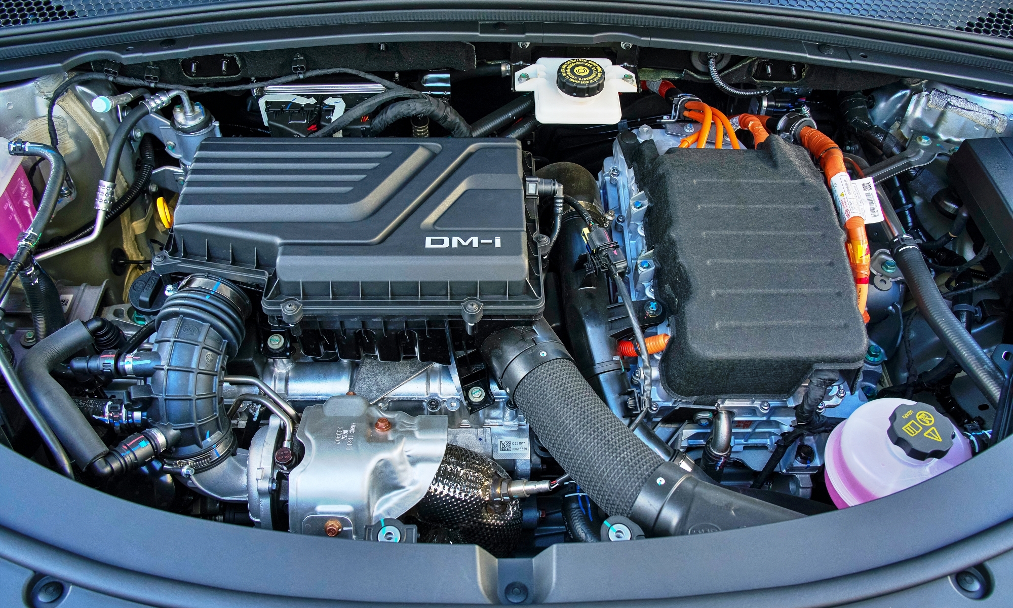 Motor del nuevo BYD Seal U DM-i, un SUV recién llegado a España.