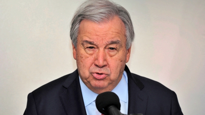 António Guterres, Secretario General de Naciones Unidas. António Guterres, Secretario General de Naciones Unidas.