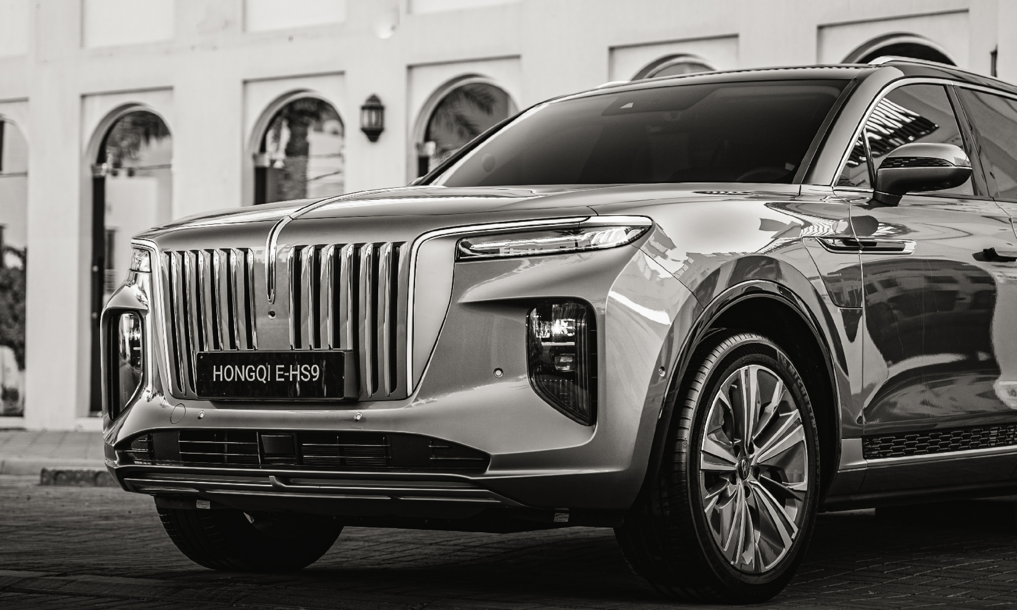 El Hongqi E-HS9 es el buque insignia de la familia SUV.