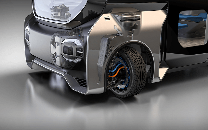  Protean presenta un módulo 'todo en uno' en la rueda que permite giros de 360º 