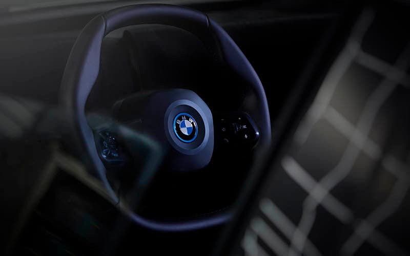  Así es el volante tecnológico del BMW iNext. 