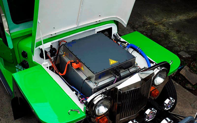  Kit de conversion de QEV Technologies para los Jeepney de Filipinas. 