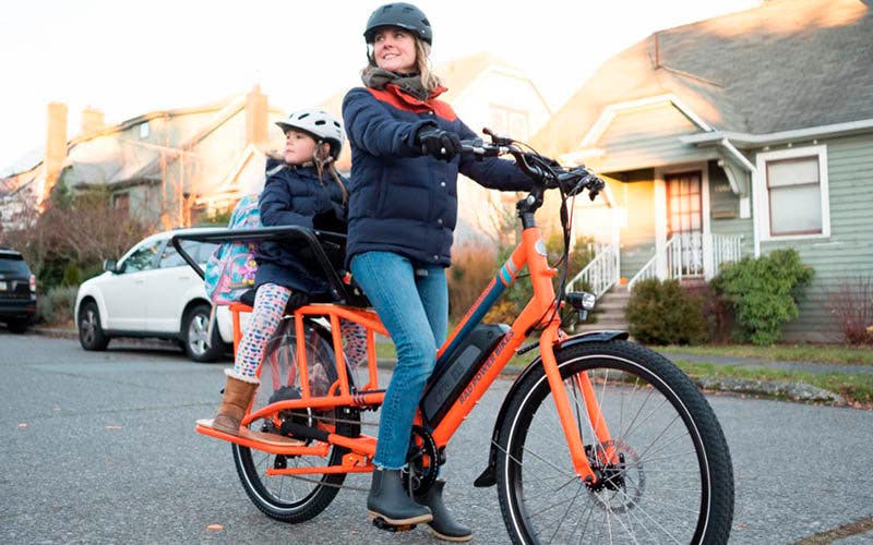  Bicicleta eléctrica de carga RadWagon Rad Power. 