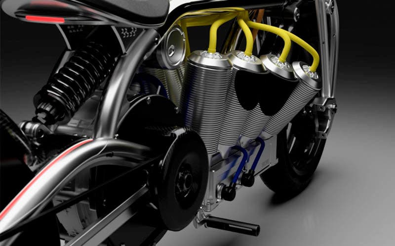  Curtiss Motorcycles ya está faricando la Zeus V8 en asociación con Fast Radius. 