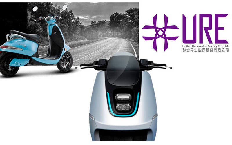 URE presenta su scooter eléctrico de pila de ocmbustible de hidrógeno. 