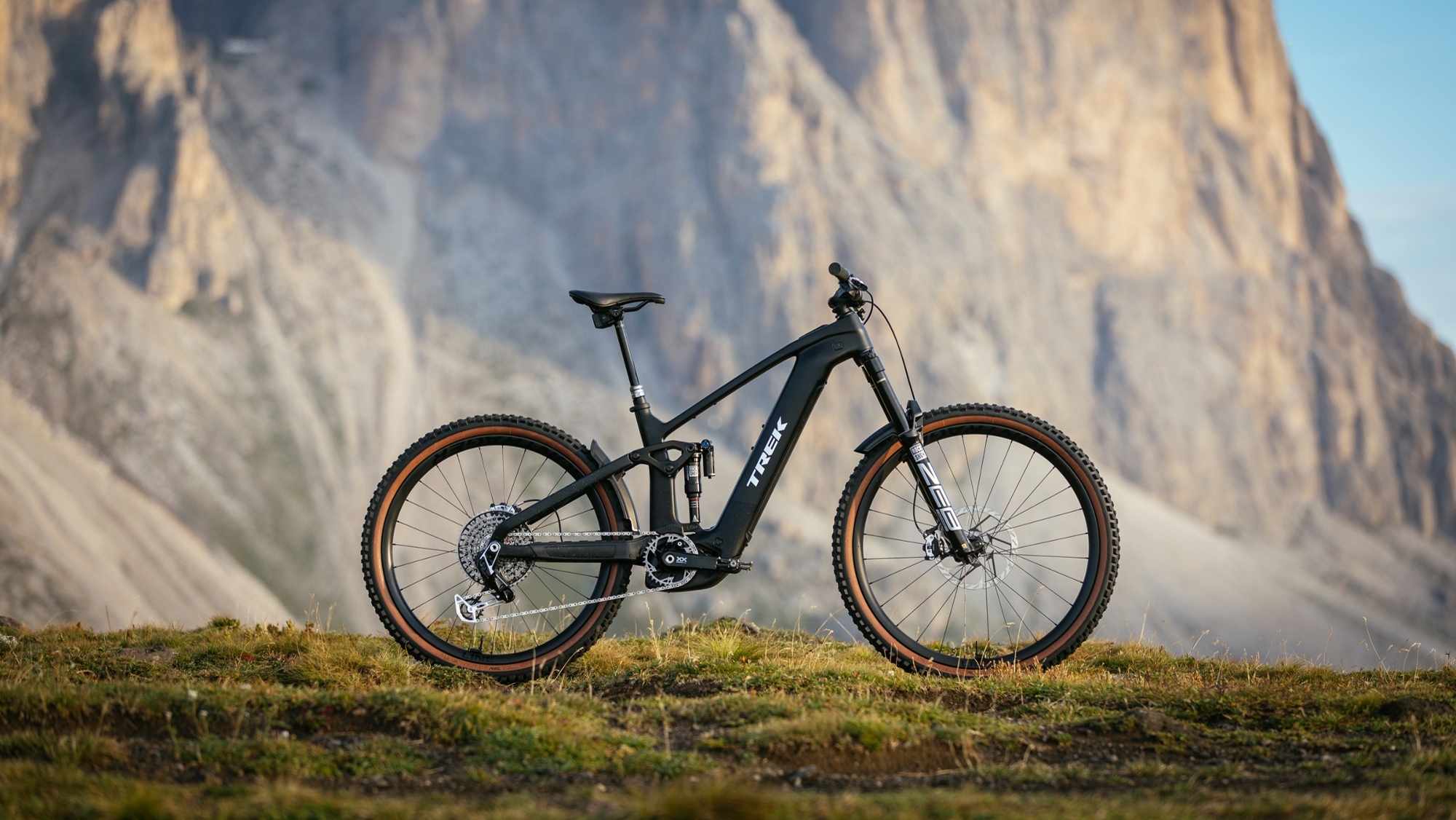 Mountainbike in einer Berglandschaft