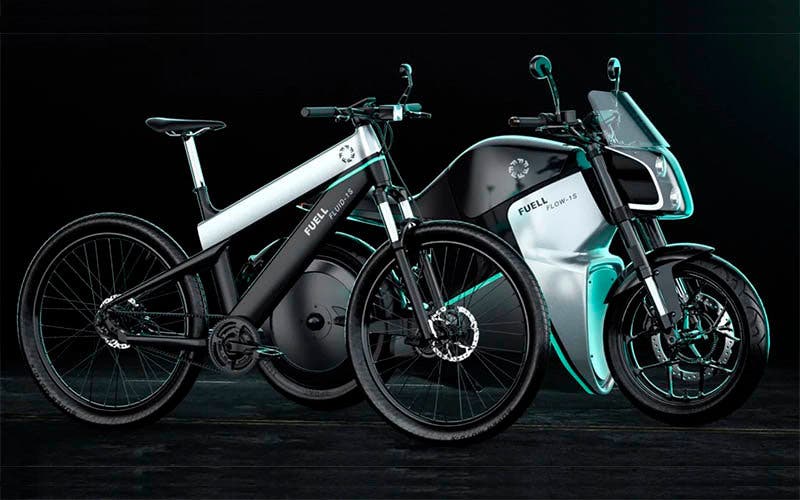  Bicicleta eléctrica Fuell Flluid y motocicleta eléctrica Fuell Flow. 