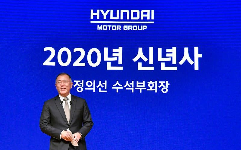  El vicepresidente ejecutivo Chung, anuncia la orientación empresarial de Hyundai Motor Group (HMG) para 2020 en su discurso de año nuevo. 