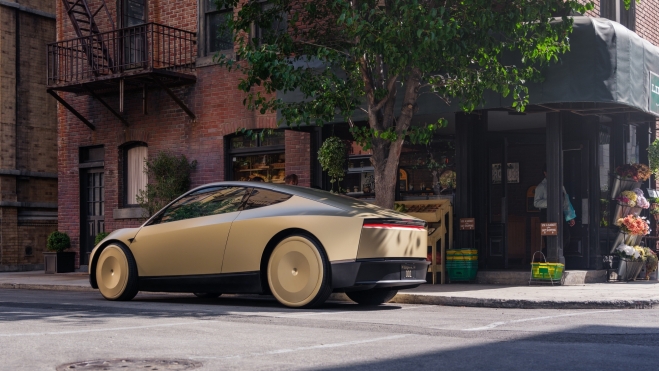 Tesla Cybercab Trasera Tesla Cybercab Trasera