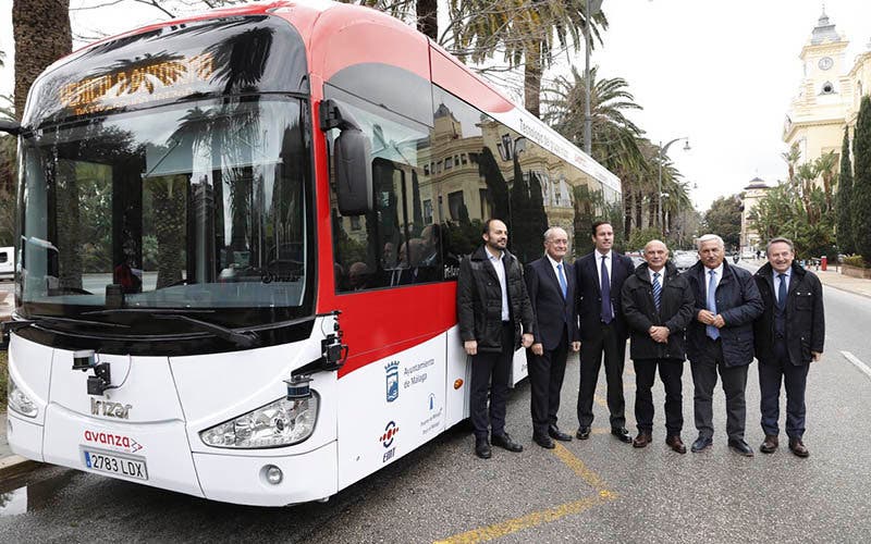  El autobús eléctrico y autónomo  Irizar I2e que circulará por Málaga. 