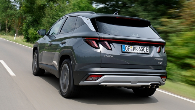 Hyundai Tucson PHEV 2024 Trasera Hyundai Tucson PHEV 2024 Trasera