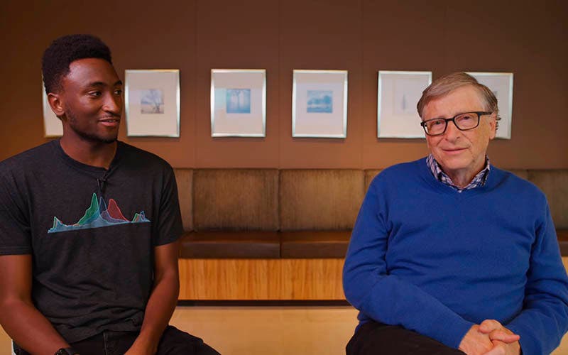  Entrevista a Bill Gates en el canal de Youtube de Marques Brownlee 