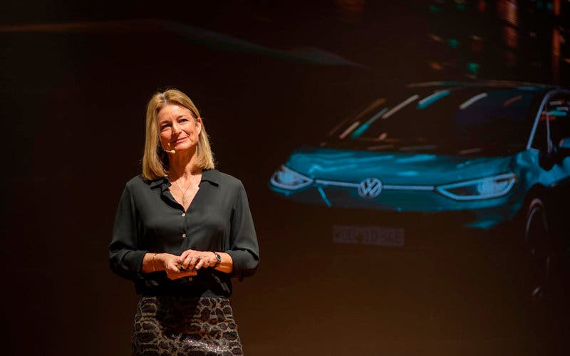  Laura Ros, directora general de Volkswagen España en la presentación del nuevo eléctrico ID.3 en Madrid. 