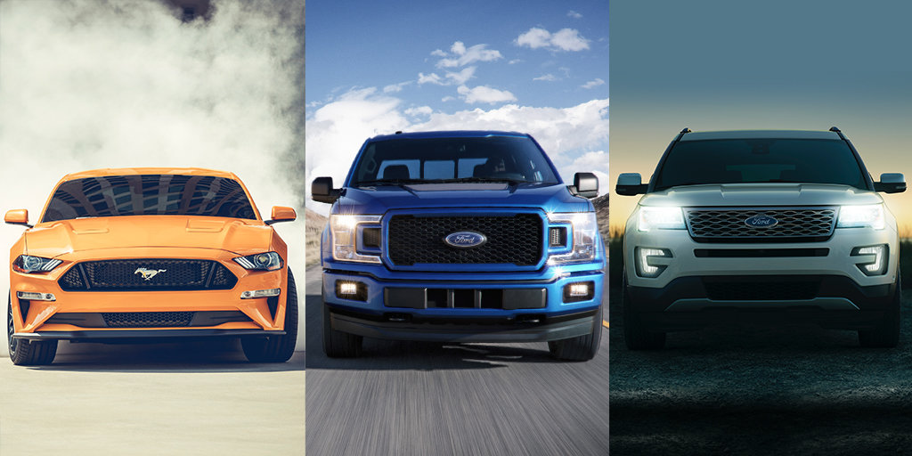 Algunos de los modelos que Ford hará híbridos.