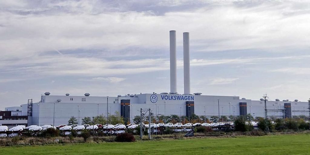 Fábrica de Volkswagen en Zwickau, Sajonia, Alemania