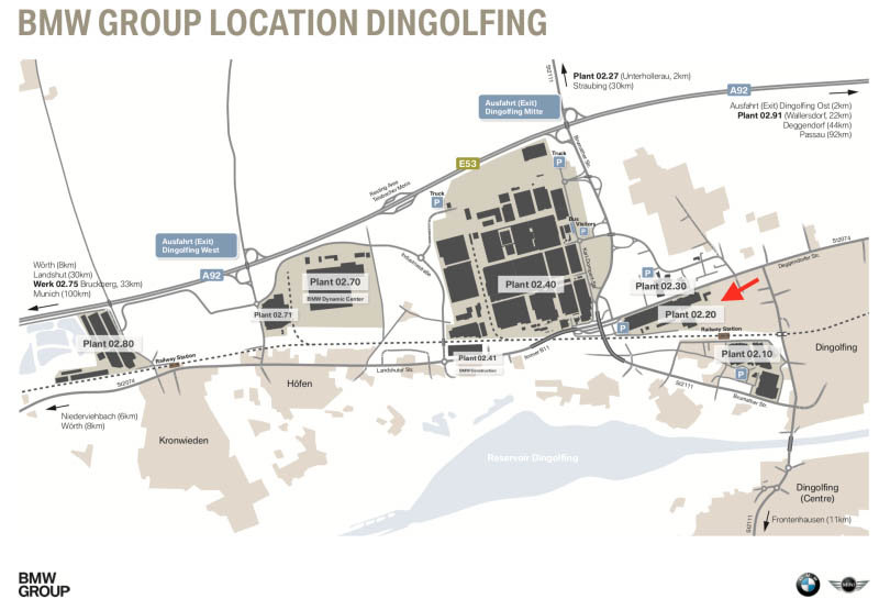 Localización de la planta de BMW en Dingolfing
