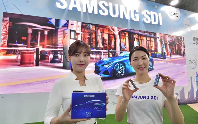 Celdas de batería cilíndricas y planas de Samsung SDI
