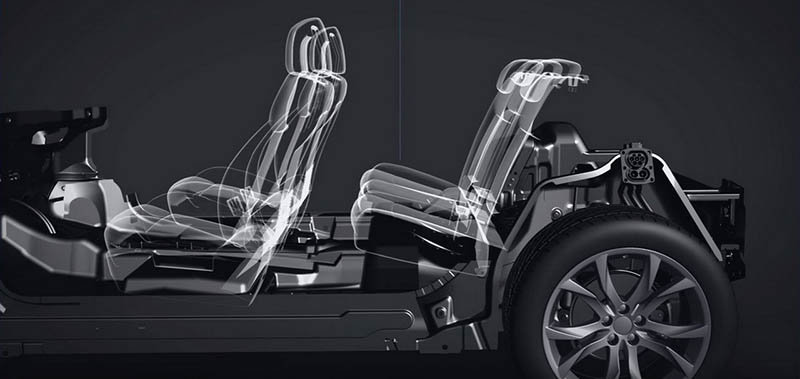 Integración de la batería en el Peugeot 208 eléctrico preservando el volumen del maletero