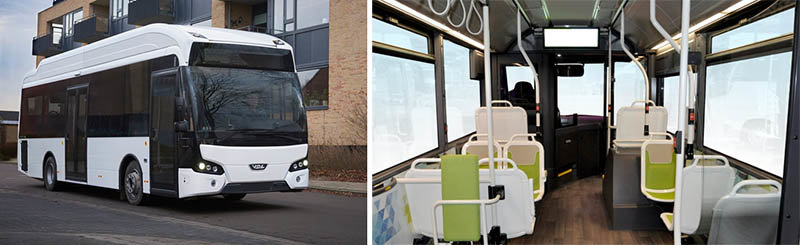 El interior de los autbuses Citea Electric puede configurarse según las necesidades del cliente